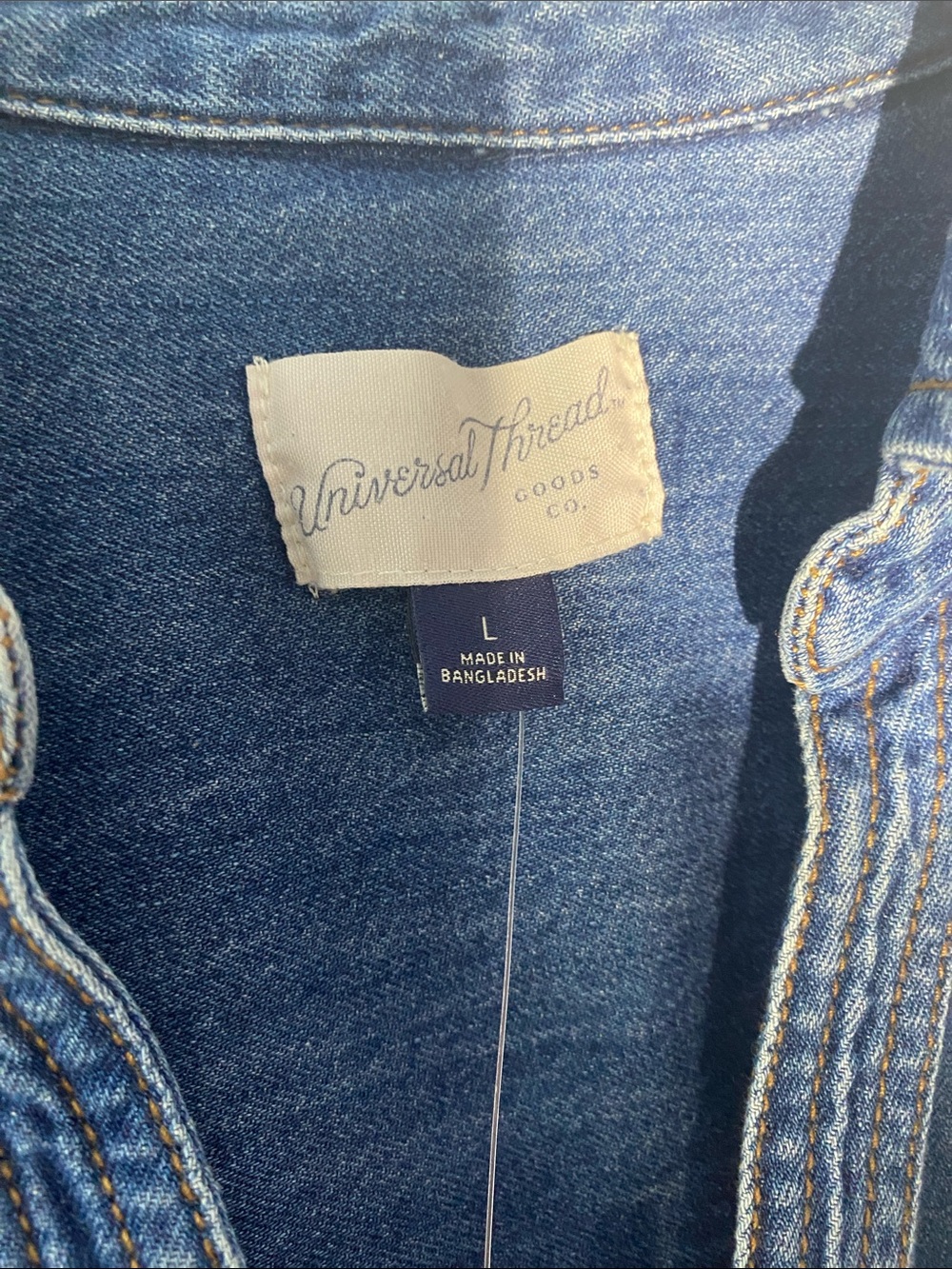 Universal Thread Blue Denim Shirt Dress - Picture 6 of 7